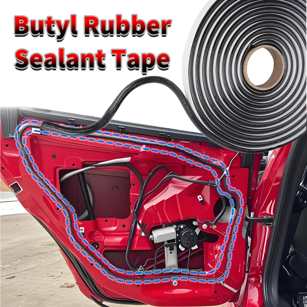 Butyl Rubber Glue Headlight Sealant Retrofit Reseal Hid Headlamps Taillight Shield Glue Tapes Car Door Seal Accessories Qme