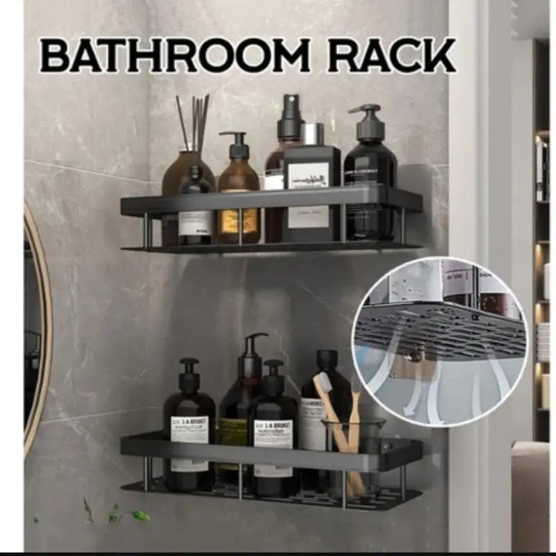 Corner Shelf Wall Soap Holder Bathroom Organizer Rack Punch-free Qme