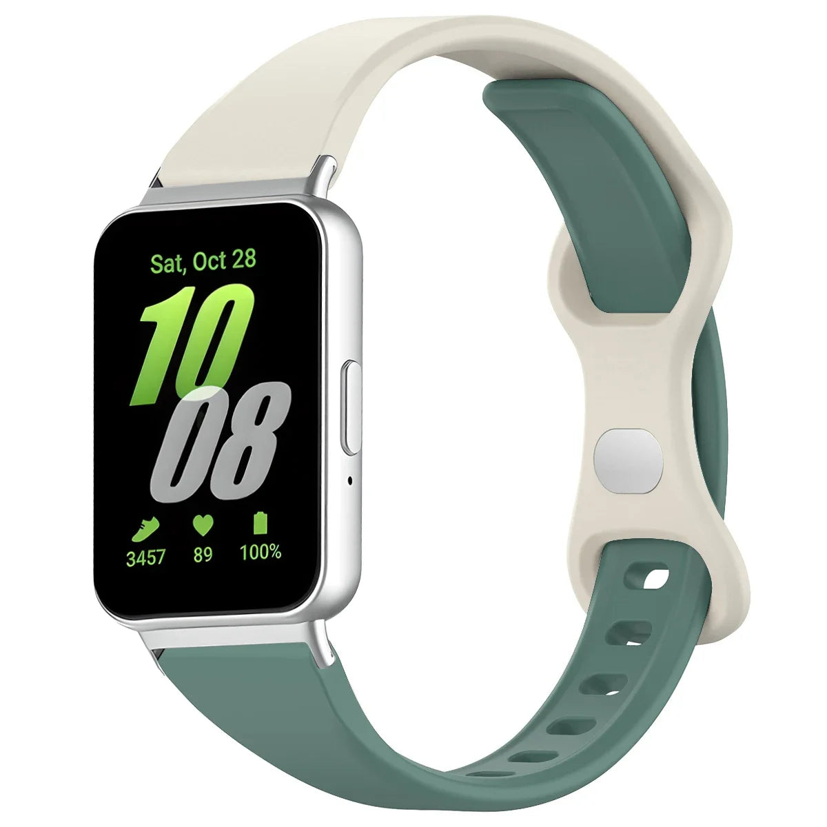 Strap for Galaxy Fit 3 Watch Strap Samsung Girls Adapter Woman Accessories Strap Band Bracelet Silicone Women Bracelet Qme ApPineGr for Galaxy Fit 3