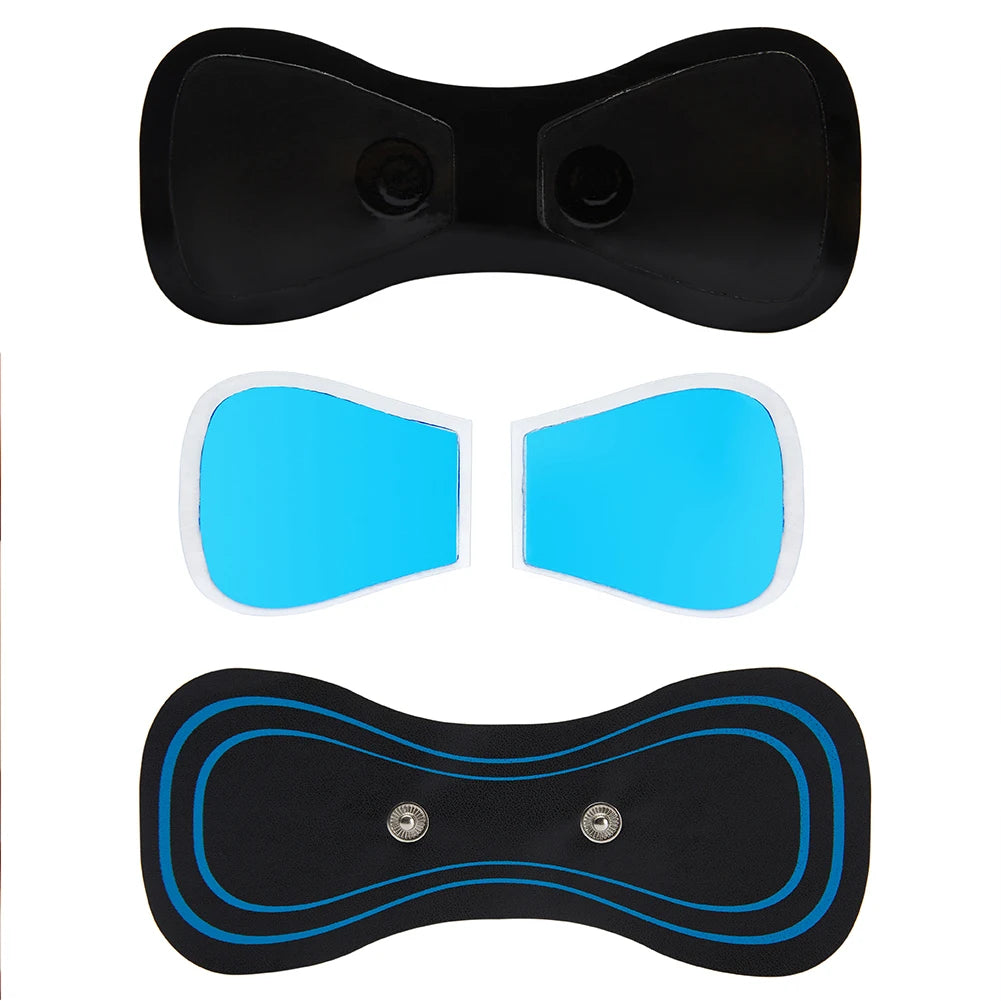 1Pair/2pcs Muscle Stimulator Sticker Reusable Silicon Gel Exerciser Patch Safe Comfortable Harmless EMS Neck Trainer Accessories Qme