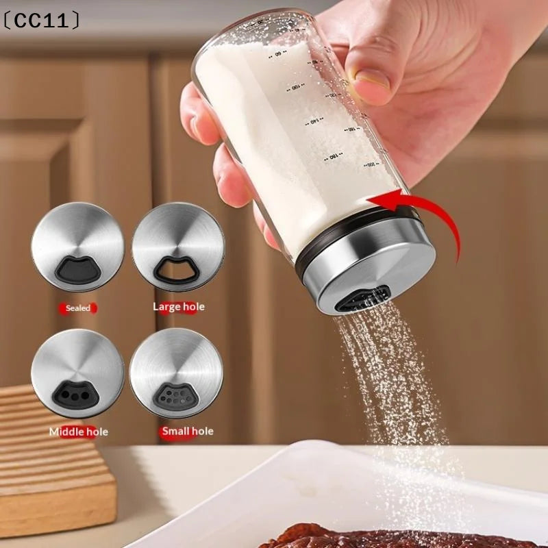 200 300 Borosilicate Glass Seasoning Can Salt Sesame Solid Condiment Qme