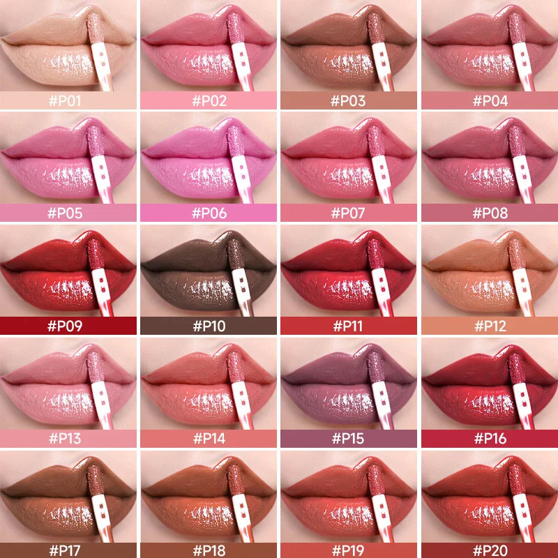 Waterproof Mirror Pearlescent Lip Gloss Long Lasting Moisturizing Qme