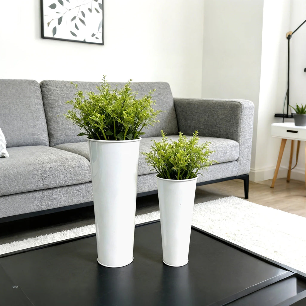 1pcs Flower Galvanized Bucket Watergrass Cultivation Flower Arrangement Bucket Retro Home Shop Decor Flower Bucket Qme