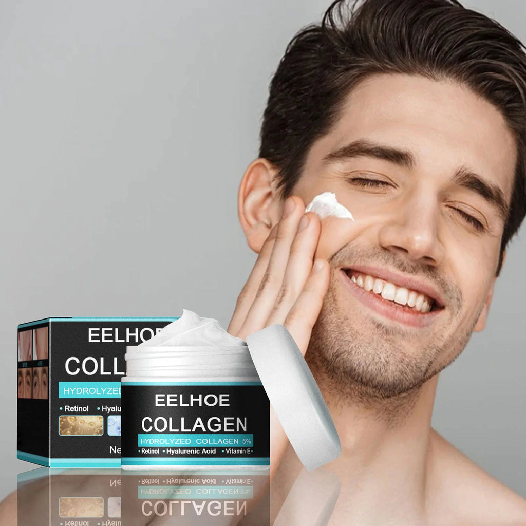 Men's Collagen Face Creams Anti Aging Tighten Skin Firming Smooth Brightening Moisturizing Skin Repair Anti-Wrinkle Face Cream Qme