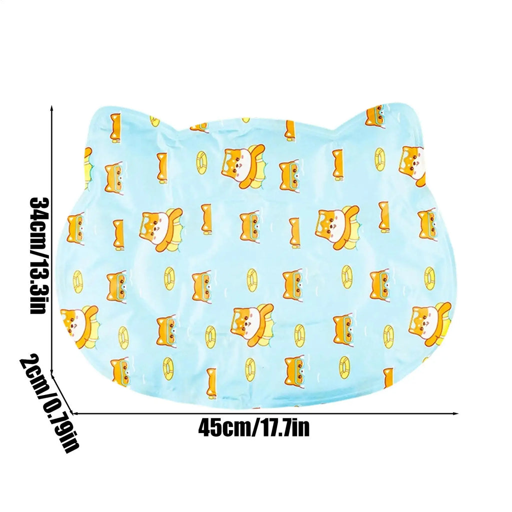 Cat Cooling Mat Dog Summer Heat Relief Pad Gel Cooling Mat for Indoor Living Room Bedroom Windowsill Road Trip Vacation Travel Qme