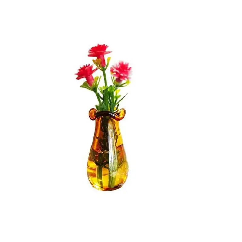 Mini Ceramic Vase Fridge Magnet 3D Micro Landscape Decorative Plant Qme 15
