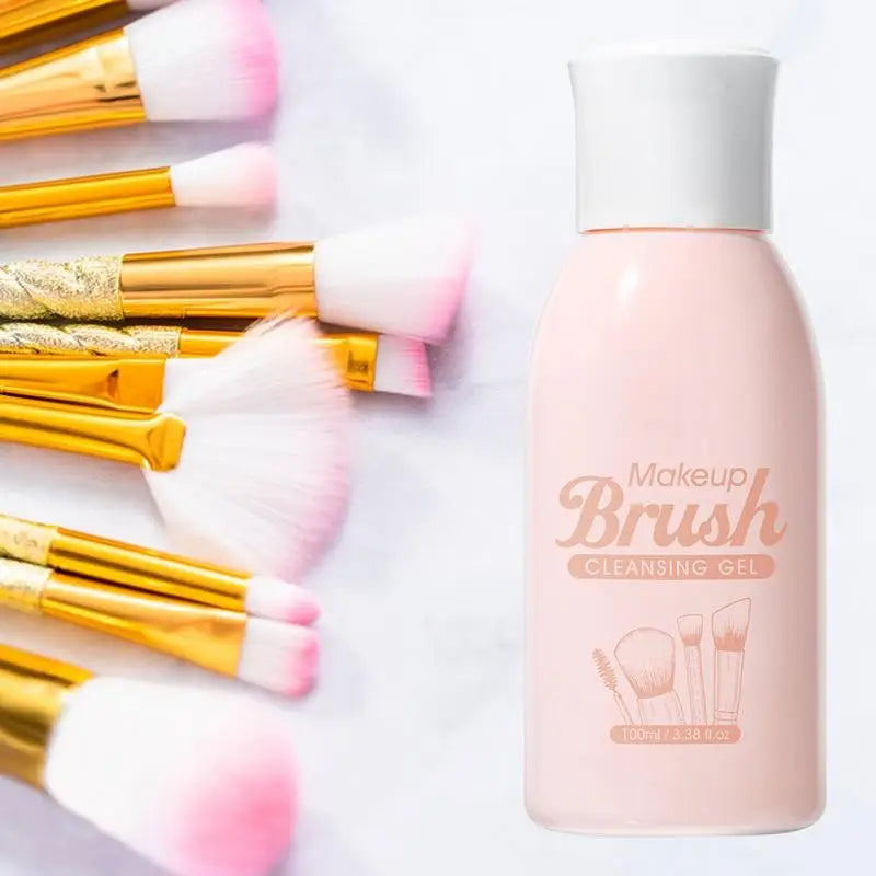 Makeup Brush Cleaner Solution Shampoo Puff Cleaning Remover Quickly Qme