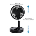 Portable Fan Bedroom 185-Degree Tilt Quiet Blower Silent Foldable Qme China Mainland Black