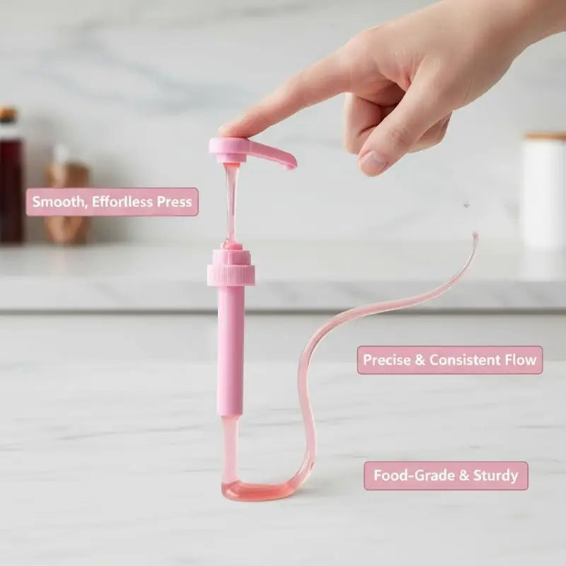 5X Syrup Pump Coffee Syrup Pump Dispenser Syrup Pump Press Action Pump Head For Coffee Syrups For Juice Bottle Dispenser Qme