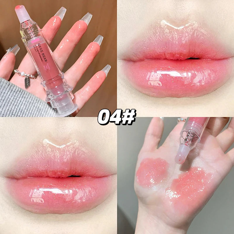 Gege Bear Lip Essence Gloss Autumn Winter Mirrored Hydrating Serum Qme GX1267-4
