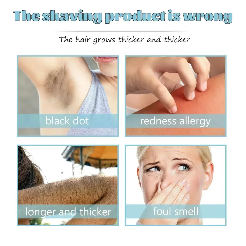 Natural Hair Inhibiting Spray Gently Soothes Nourishes Skin Painless Depilatory Agent Inhibits Hair Growth in Chest Armpit Thigh Qme