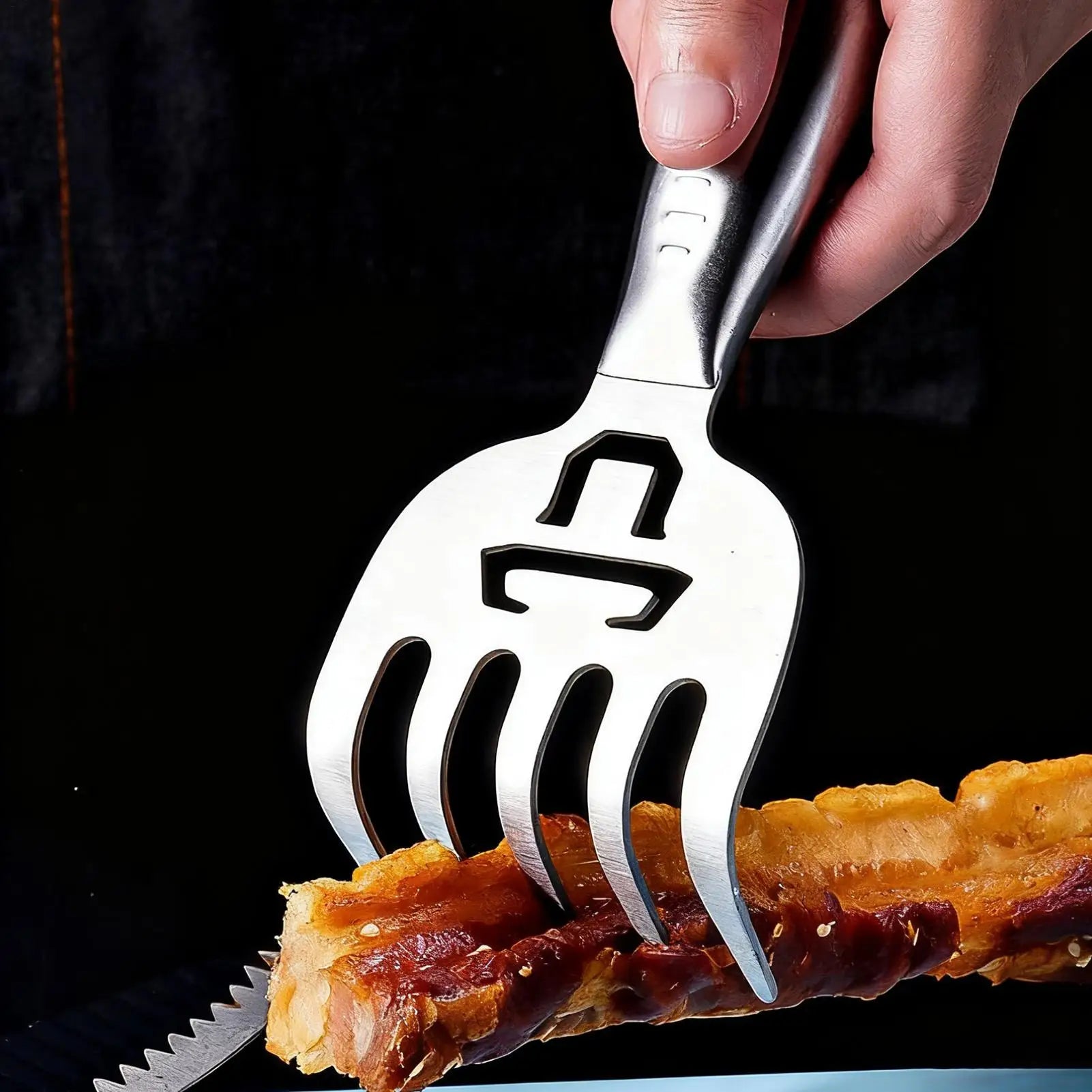 Bear Claws Meat Shredder Stainless Steel Barbecue Kitchen Cooking Qme