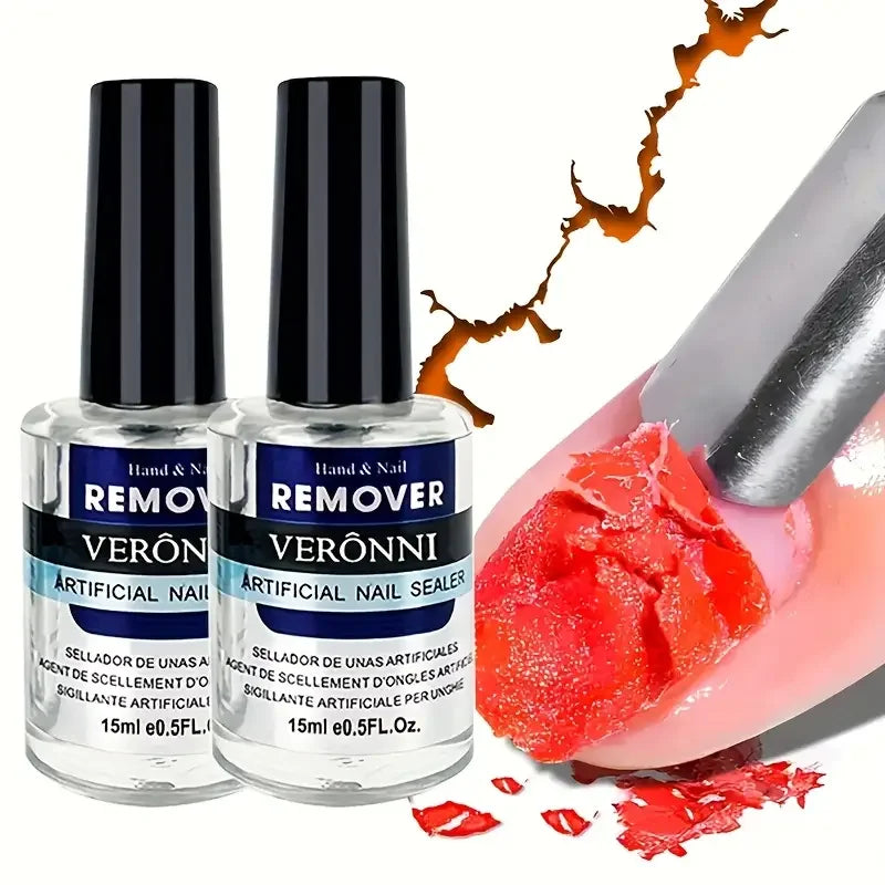Crack-free Nail Glue Remover Non-damaging Cuticle Oil Clean Without Qme 2pcs