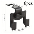 Versatile Car Seat Back Hook - Fits Front & Rear Seats Qme Black
