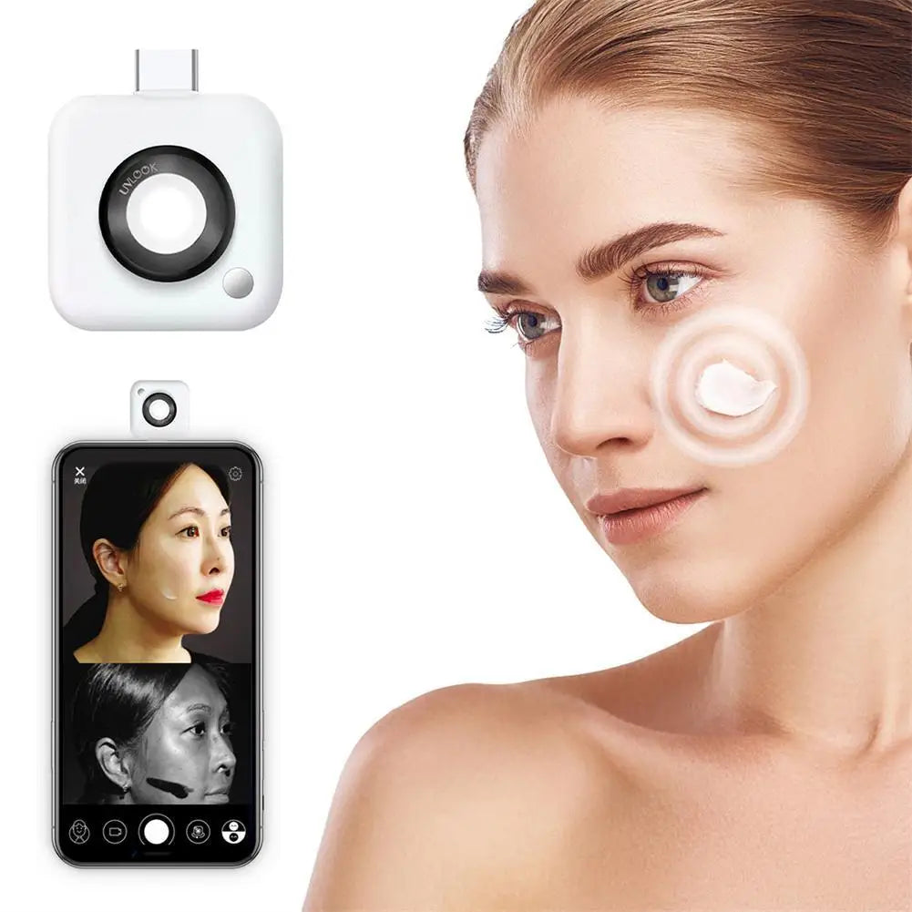 UV Camera For Sunscreen Test Portable UVlook UV Camera For Sunscreen Test For Smartphone Visible Facial Sun Protection For IOS Qme