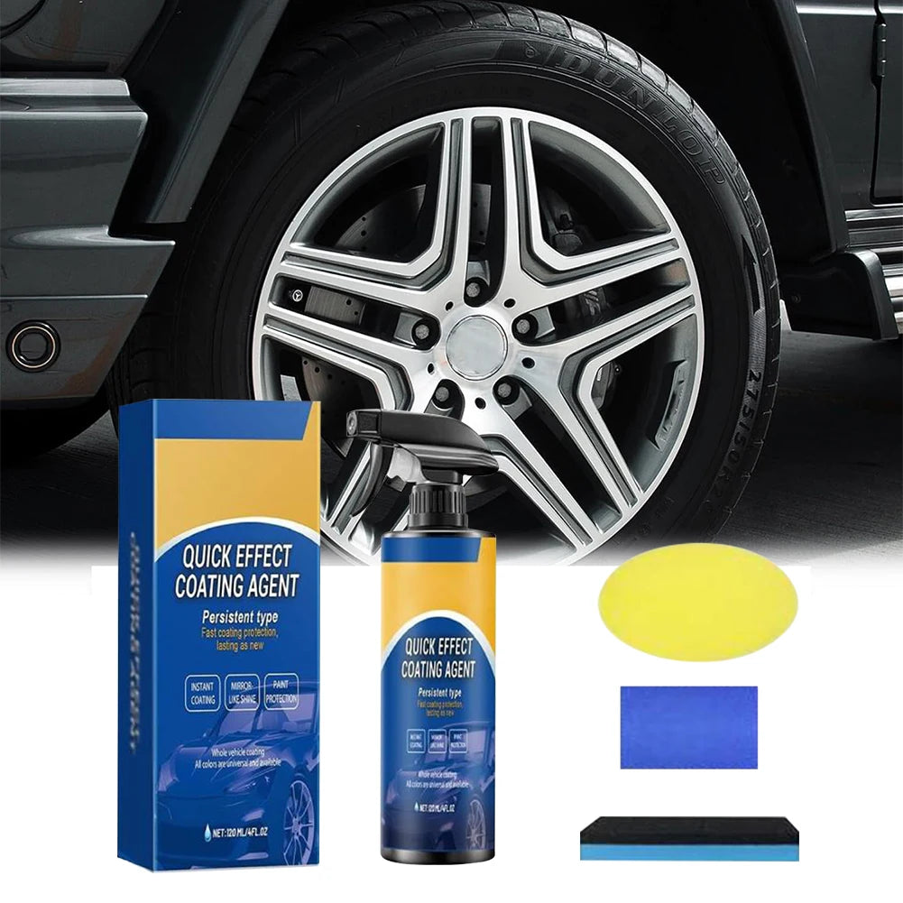 120ml Car Coating Spray High Protection Quick Effect Coating Agent Quickly Coat Car Wax for Vehicles Qme
