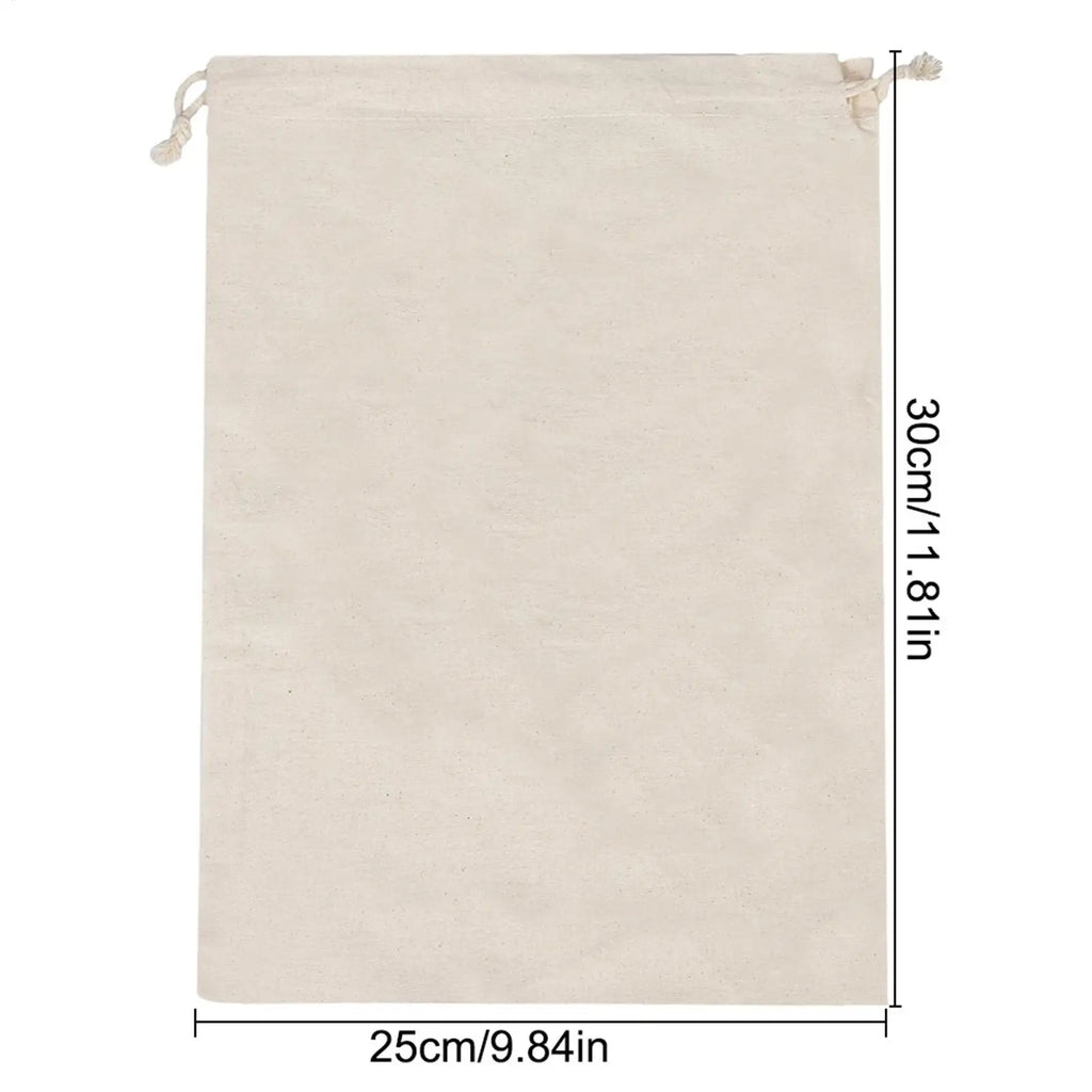 Cloth Drawstring Bags Reusable Fabric Pouch Handbag Organizer Bag Qme