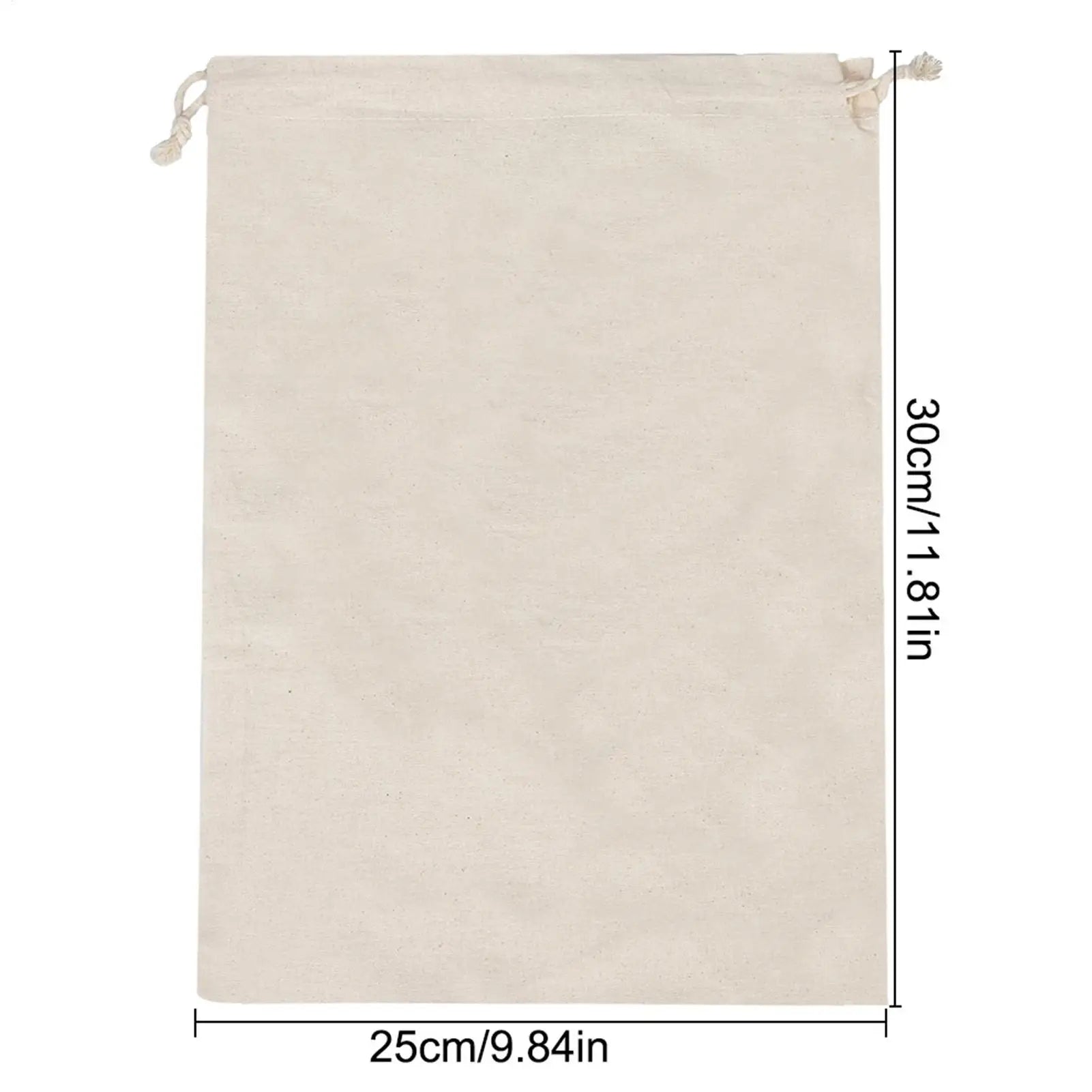 Cloth Drawstring Bags Reusable Fabric Pouch Handbag Organizer Bag Qme