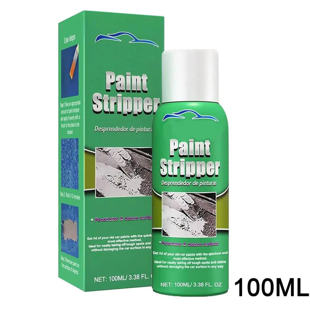 Paint Remover for Concrete 100ml Paint Thinner Remover Fast-Acting Car Dust Remover Supplies for Glass Metal Wood Furniture Use Qme