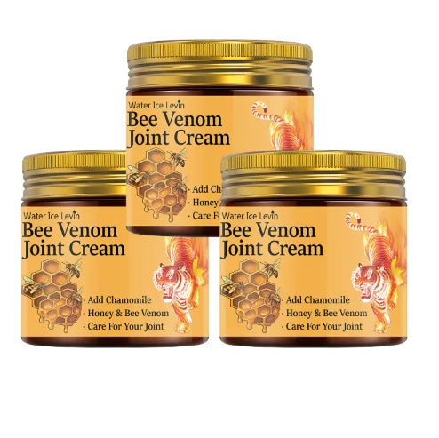 Bee Venom Joint Cream with Chamomile & Honey - Moisturizing & Firming Formula for Elastic Skin & Joint Care Qme Gold 60g