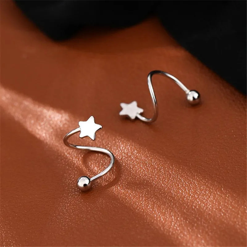 Hot Sale Women’s Stud Earrings - Copper Inlaid Zircon Niche Elegant Jewelry Crystal Rings Modern Bridal Wedding Trendy Jewelry Qme ZPE1843-Star