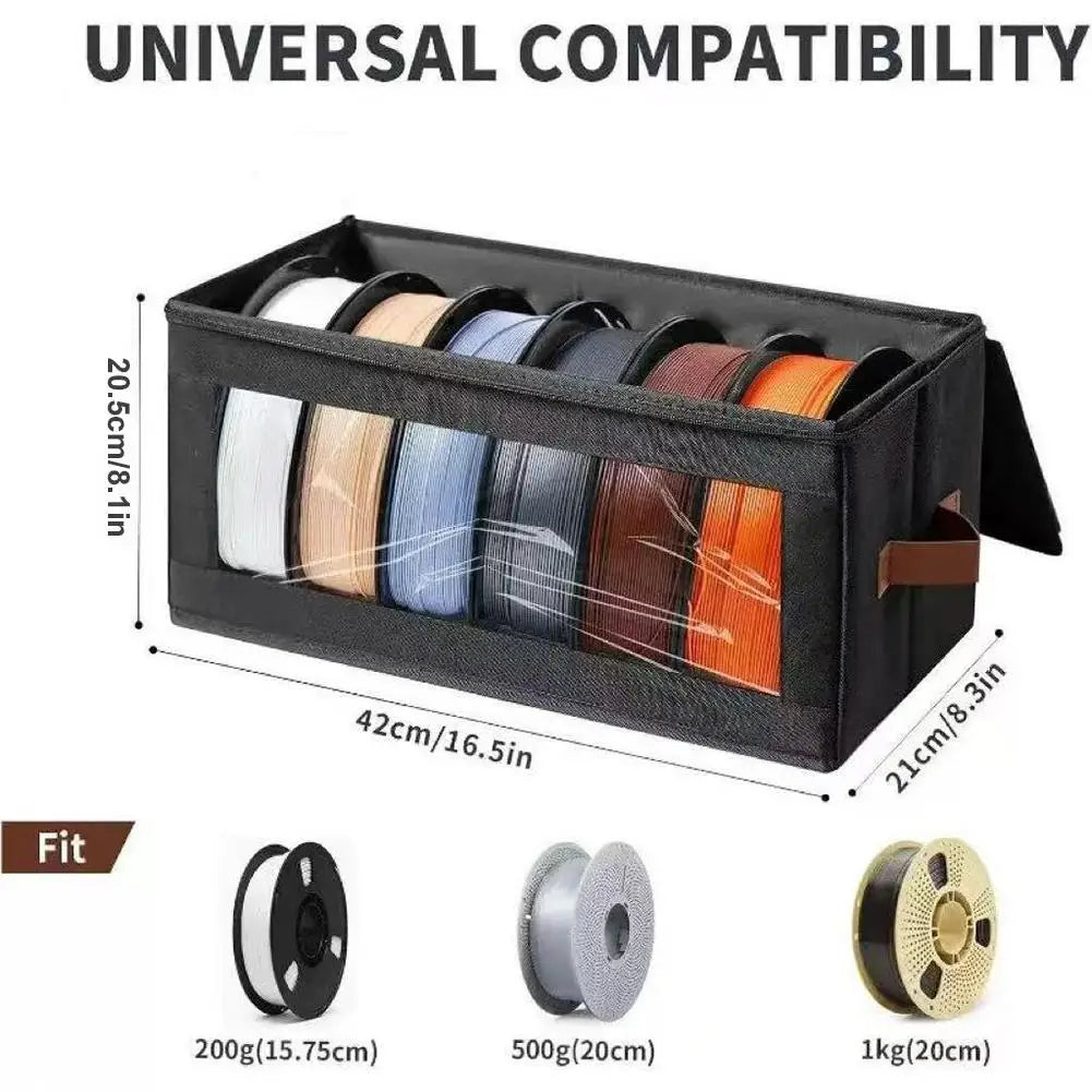 3D Printer Holder Rack Filament Storage Containers Box Home Office Qme