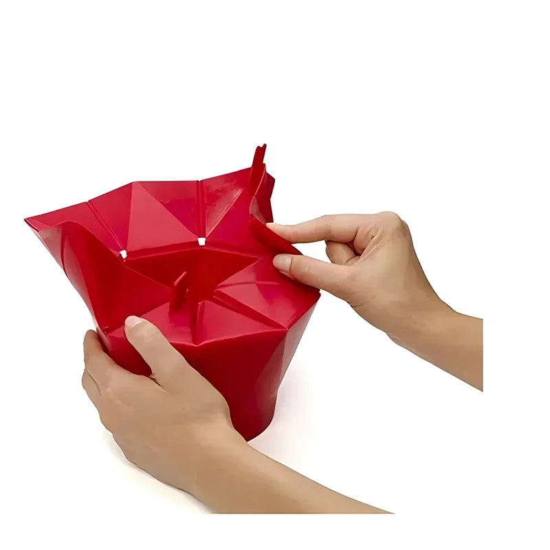 Foldable Silicone Silicone Popcorn Bowls High Quality Kitchen Easy Tools DIY Popcorn Bucket Bowl Maker Popcorn Microwaveable Qme