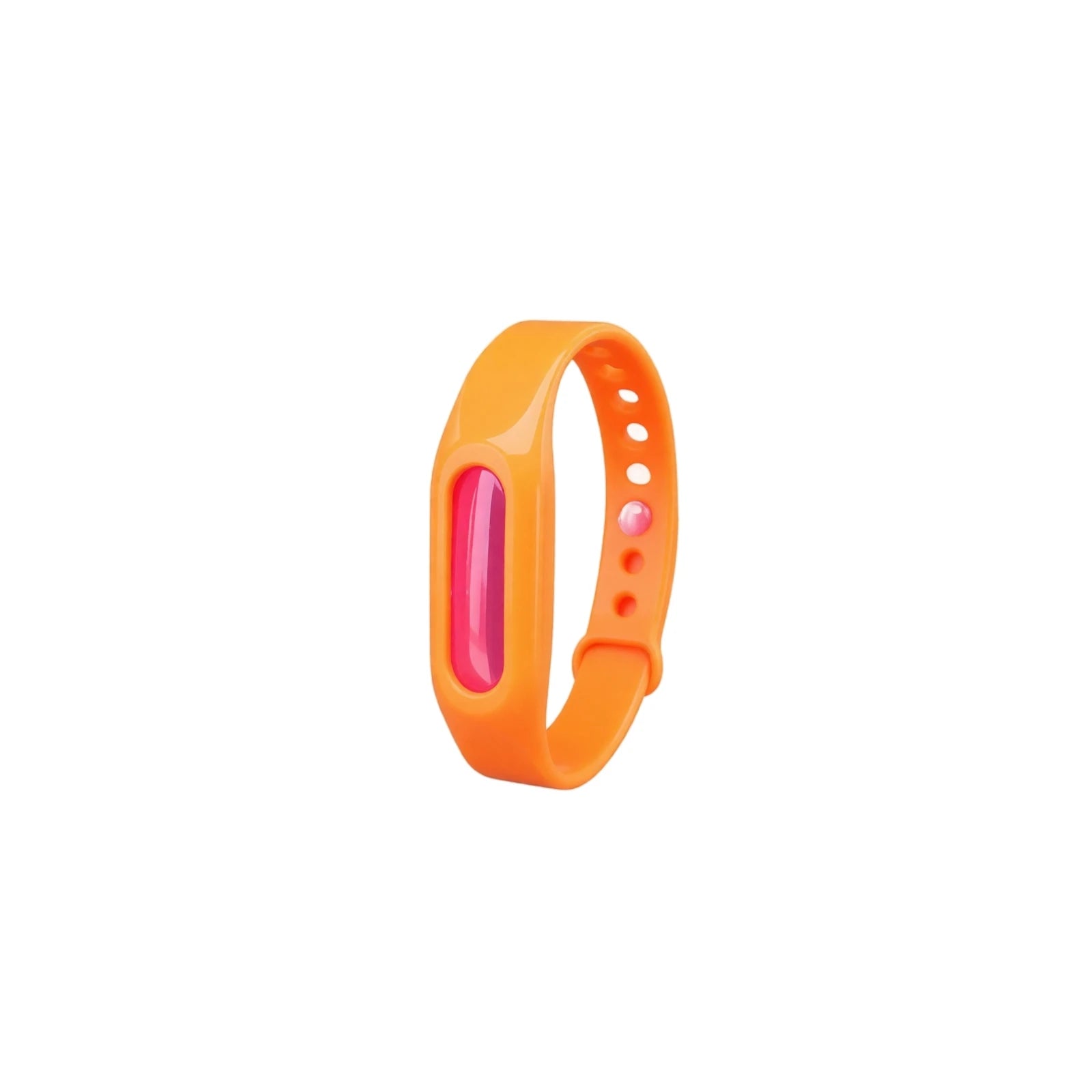 Mosquito-repelling Bracelet Essential Oil Waterproof Silicone Safe Wristband Portable Pest Artifact Tool (capsule color random) Qme Orange