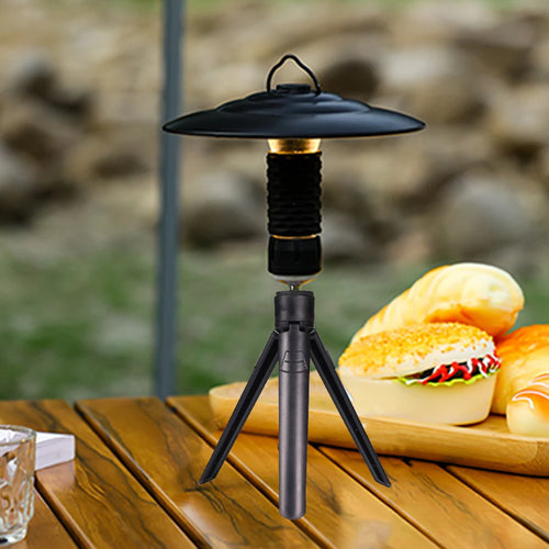 1/4 Screw Camping Lamp Bracket Lightweight Phone Tripod Holder Multi-Purpose Camping Light Tripod for Home Office Qme
