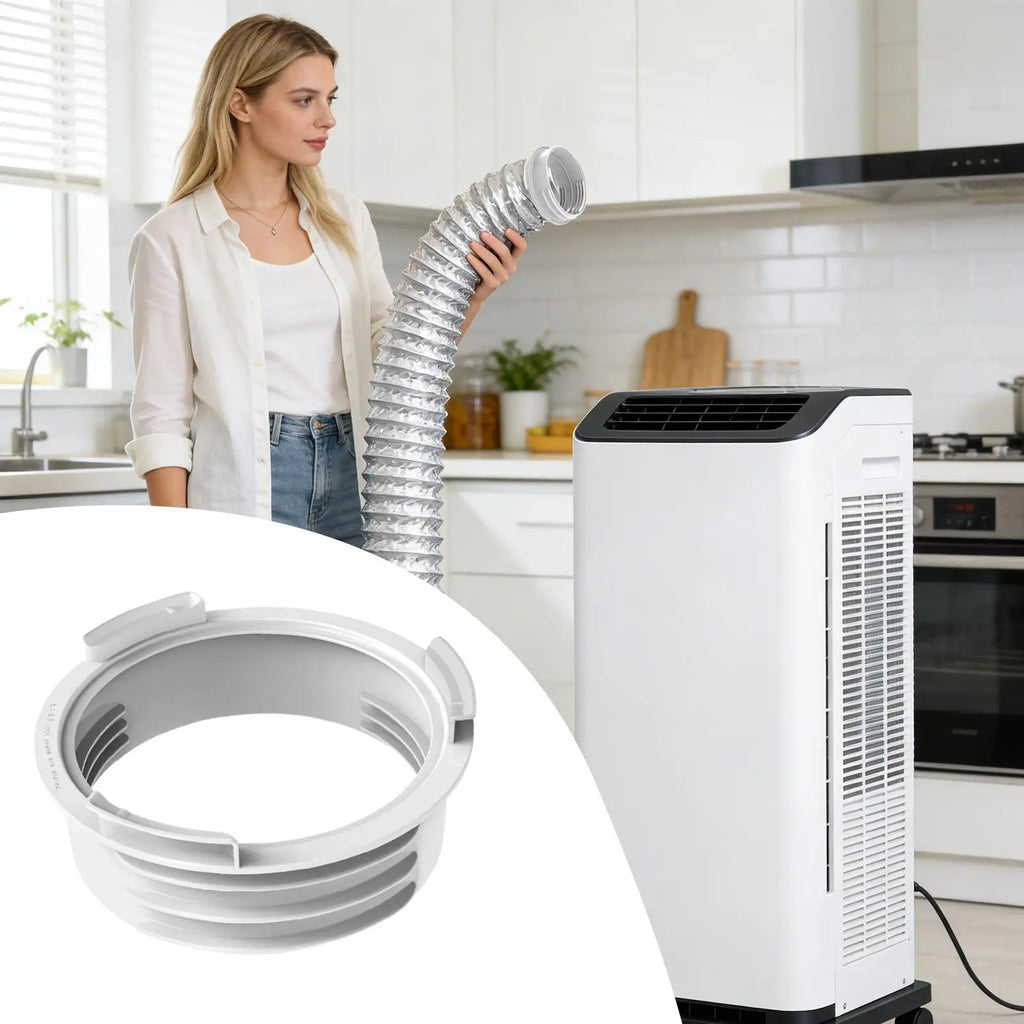 Air Conditioner Hose Adapter Portable AC Coupler Universal Hose Reducer Split Vent Conditioning Drain Screen Exhaust Connector Qme