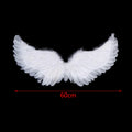 Swallow Shape White Angel Wings Elastic Straps Kids Party Cosplay Qme 160x45cm