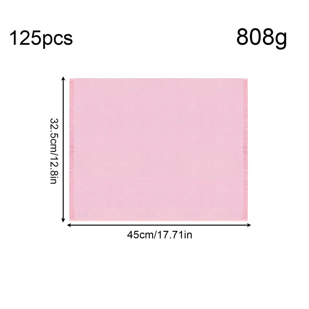 Nail Bibs 125-Piece Waterproof Salon Tray Adults Nail Towels Paper Bibs For Esthetician Patient Artist Adult Lash Manicure Qme