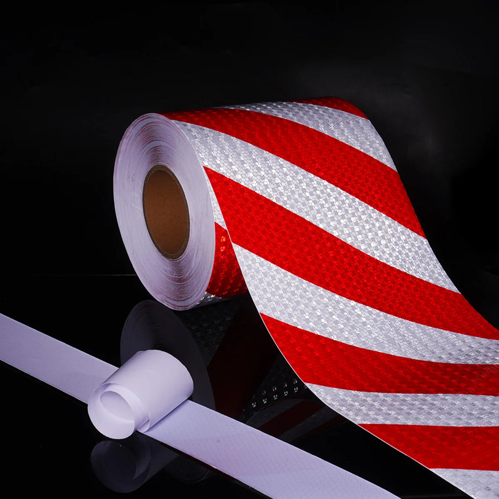Reflective Safety Warning Tape Self Adhesive Shining Twill Printing for Car Warning Reflective Tape Qme