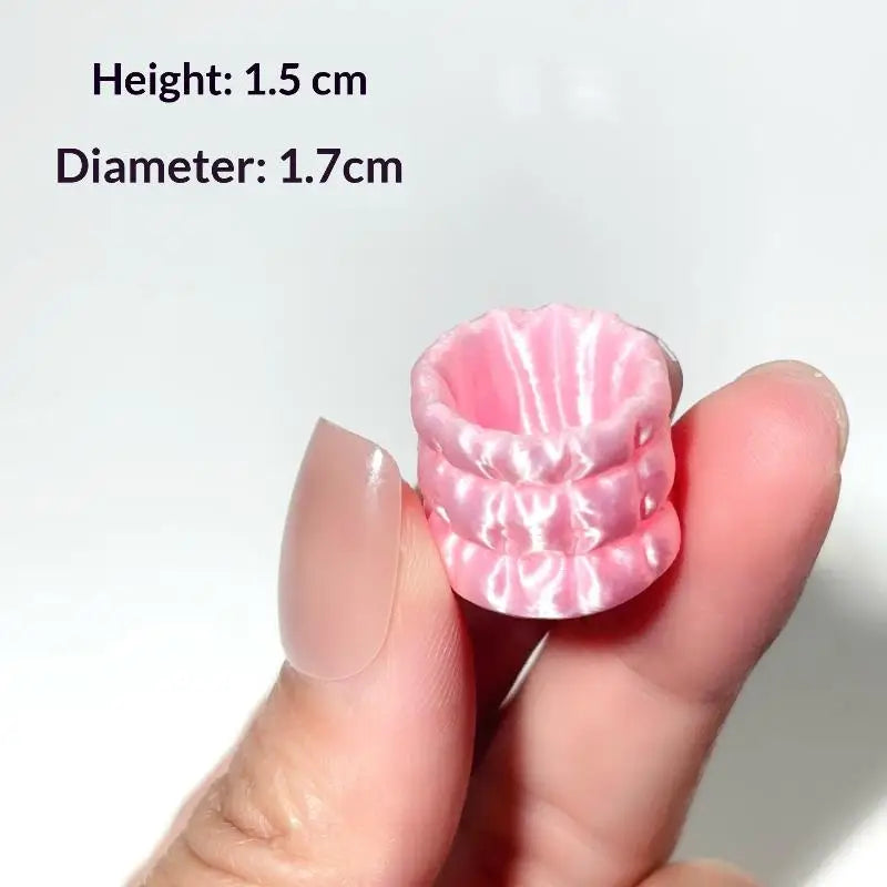 Miniature Cosmetic Storage Box Dollhouse Mini Pink Case Model Decor Qme A2