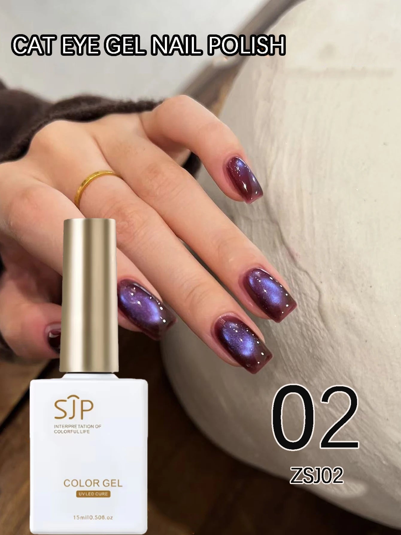 Magic Cat Eye Series Green Blue Purple Gel Nail Polish DIY Art Charm Qme 02