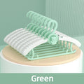 5/10Pcs Baby Clothes Hanger Children's Home Clothes Hanger Extendable Anti Slip Clothes Hanger Baby Specific Clothes Drying Rack Qme 1Pcs Green
