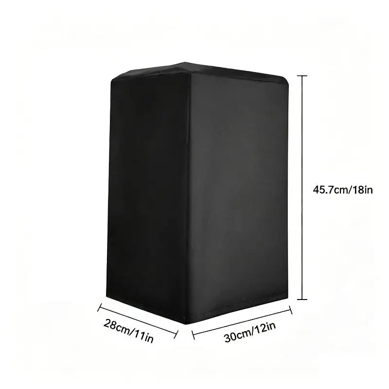 Durable Black 210D Oxford Cloth Speaker Covers Water Dust Resistant Qme 30x28x46cm