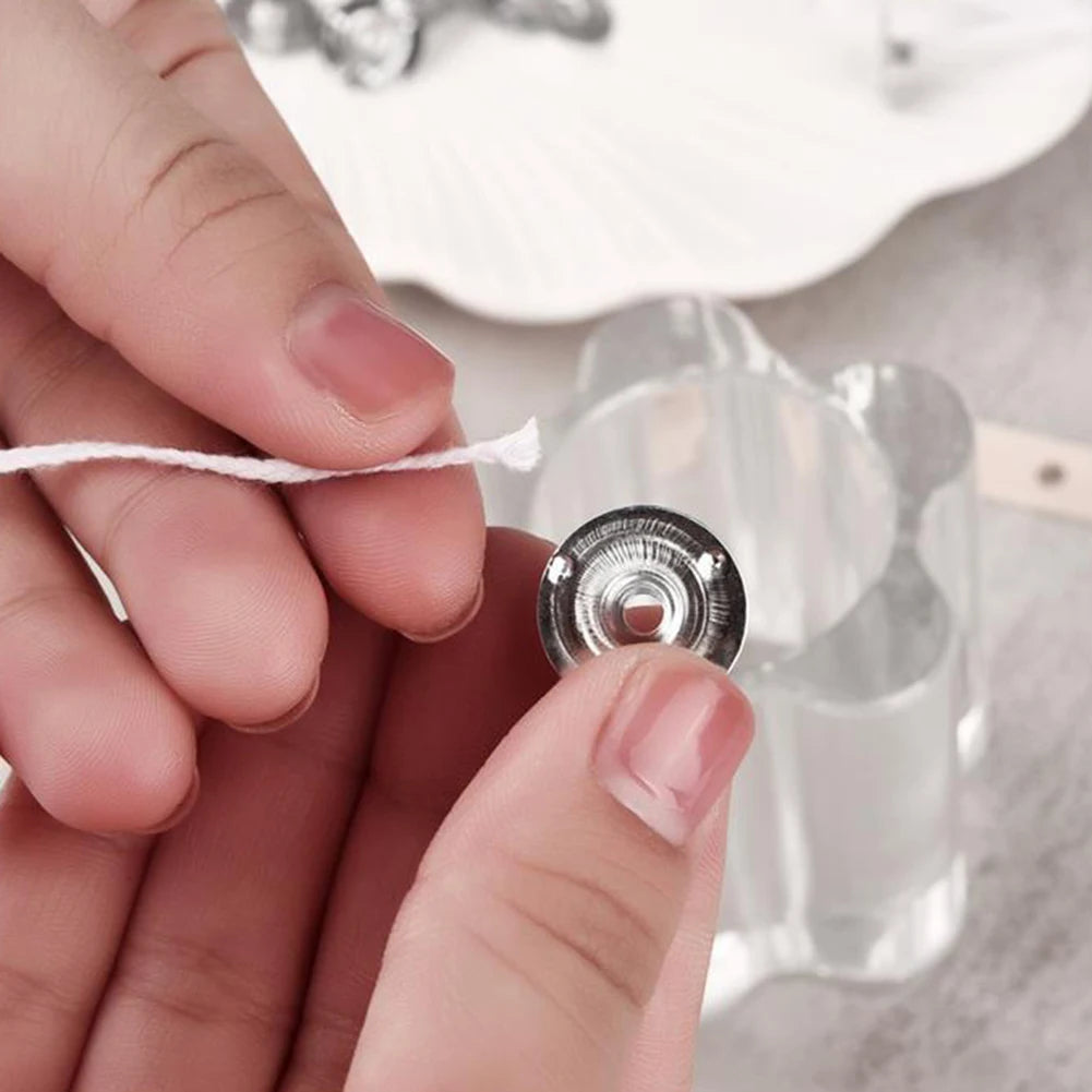 Metal Candle Wicks Sustainer Tabs Multi-purpose Base Handmade DIY Qme