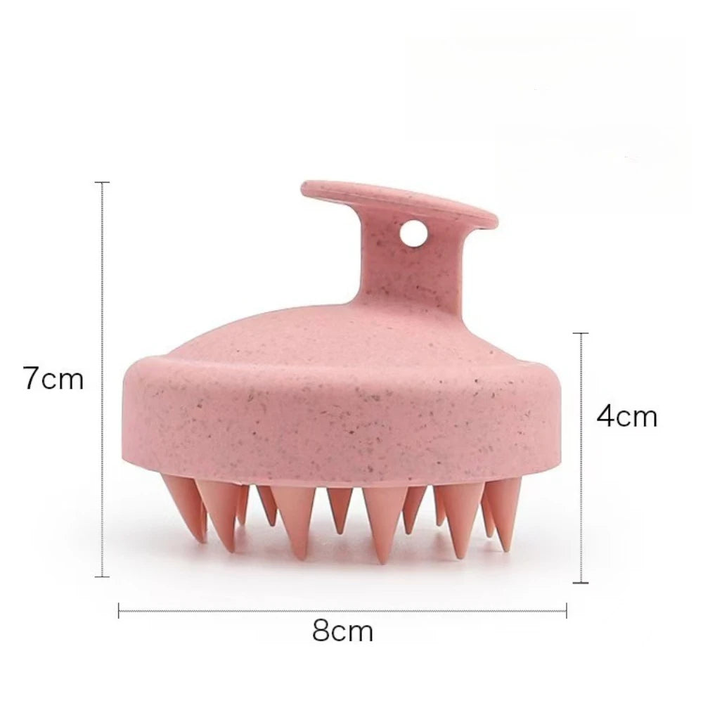 1/3pcs Soft Silicone Scalp Care Shampoo Brush Gentle Hair Washing Comb Shower Massager Home Salon Daily Hair Cleaning Tool Qme