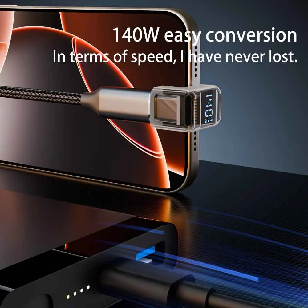 USB 4 Type C Adapter 40Gbps 140W 90 Degree USB C Adapter for Thunderbolt 4 3 Cable Connector Right Angle U Shape Digital Display Qme