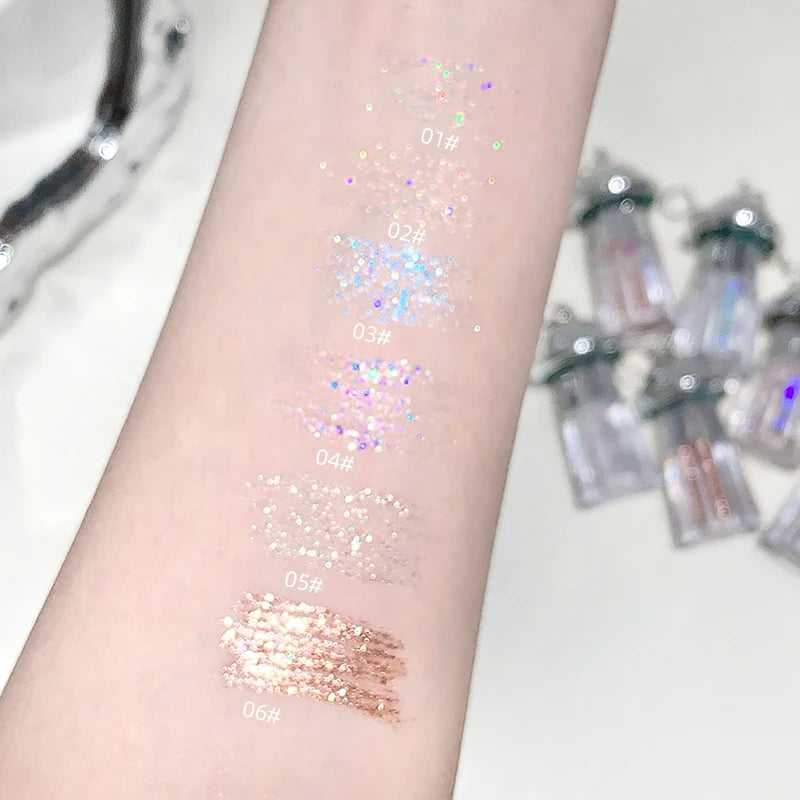 Gege Bear UFO Pendant Shiny Eyeshadow Liquid Pearlescent Fine Shimmer Qme