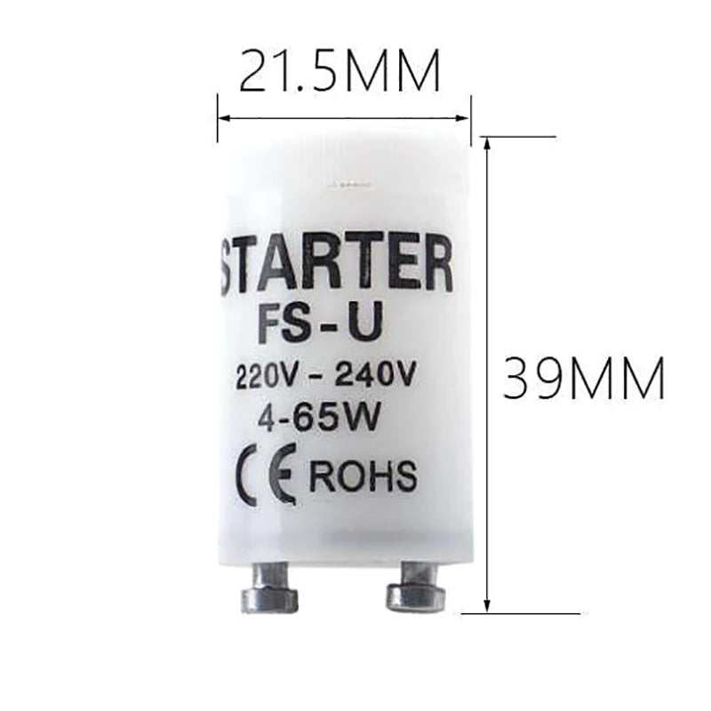 FS-U S2 Starter Tube 220V-250V 4-80W Fluorescent Lamp Compliant CE Qme White