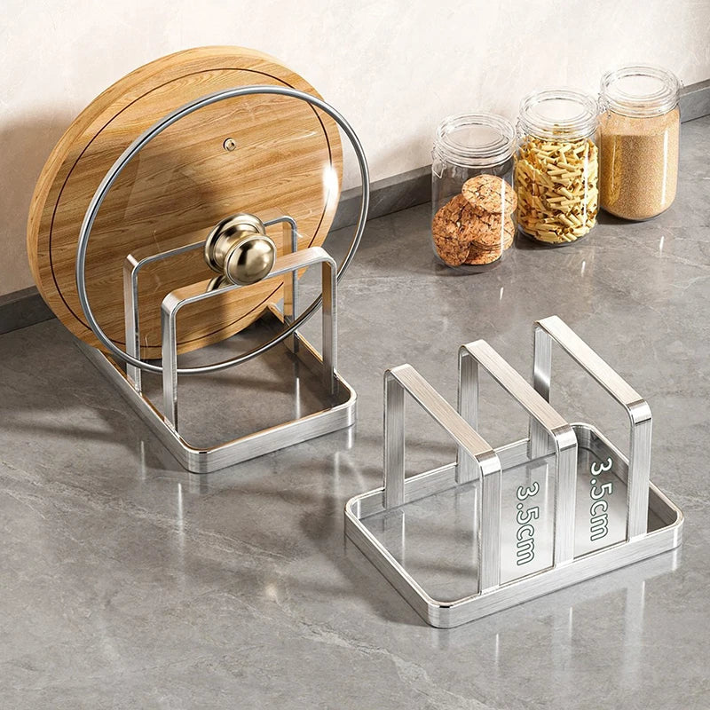 Cutting Board Organizer Combo Heavy-duty Countertop Rack Kitchen Qme Default Title