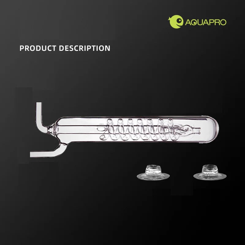 Aquarium Spiral Bubble Recorder Diffuser Glass CO2 Bubble Counter ADA Style Atomizer Water System Fish Tank Plant Pet Products Qme