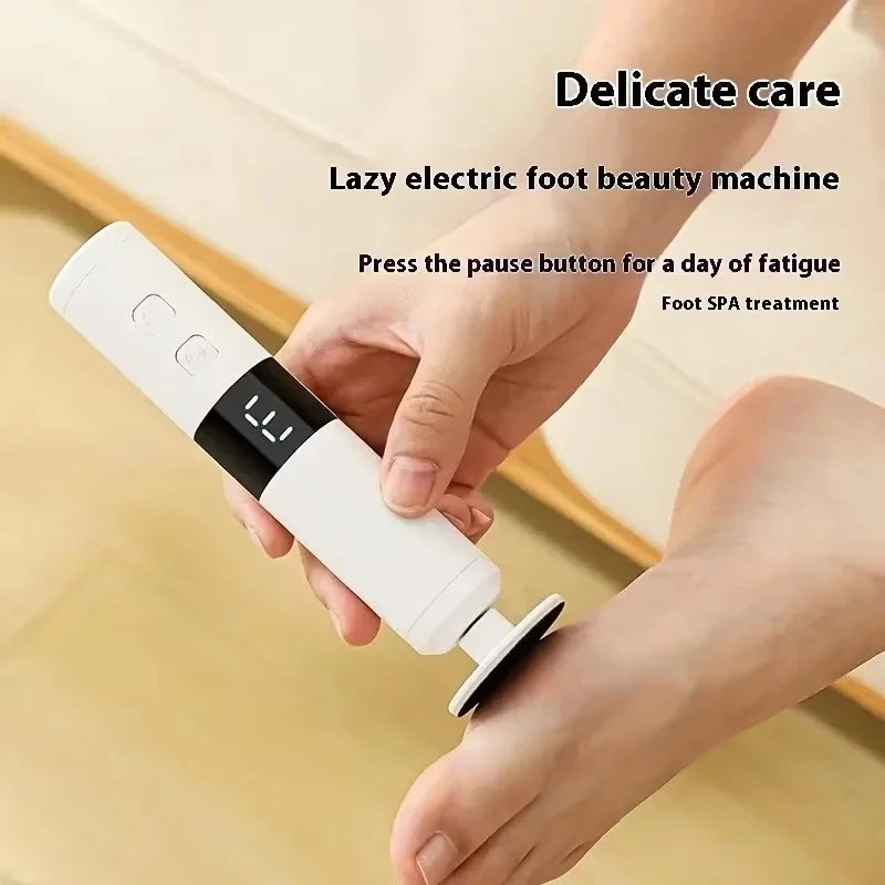 USB charging foot grinder, electric 2-in-1 foot grinder and nail grinder, foot and hand care, multifunctional foot beauty device Qme