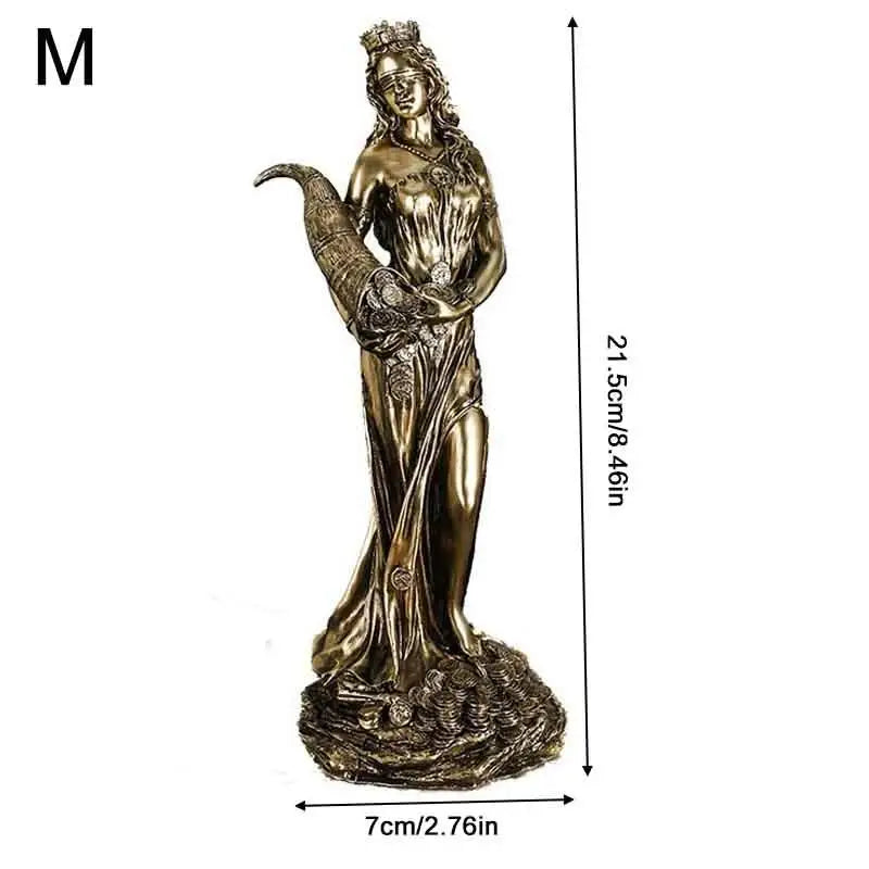 Tyche Sculpture Ancient Greek Goddess Wealth Statue Opening Cash Qme M