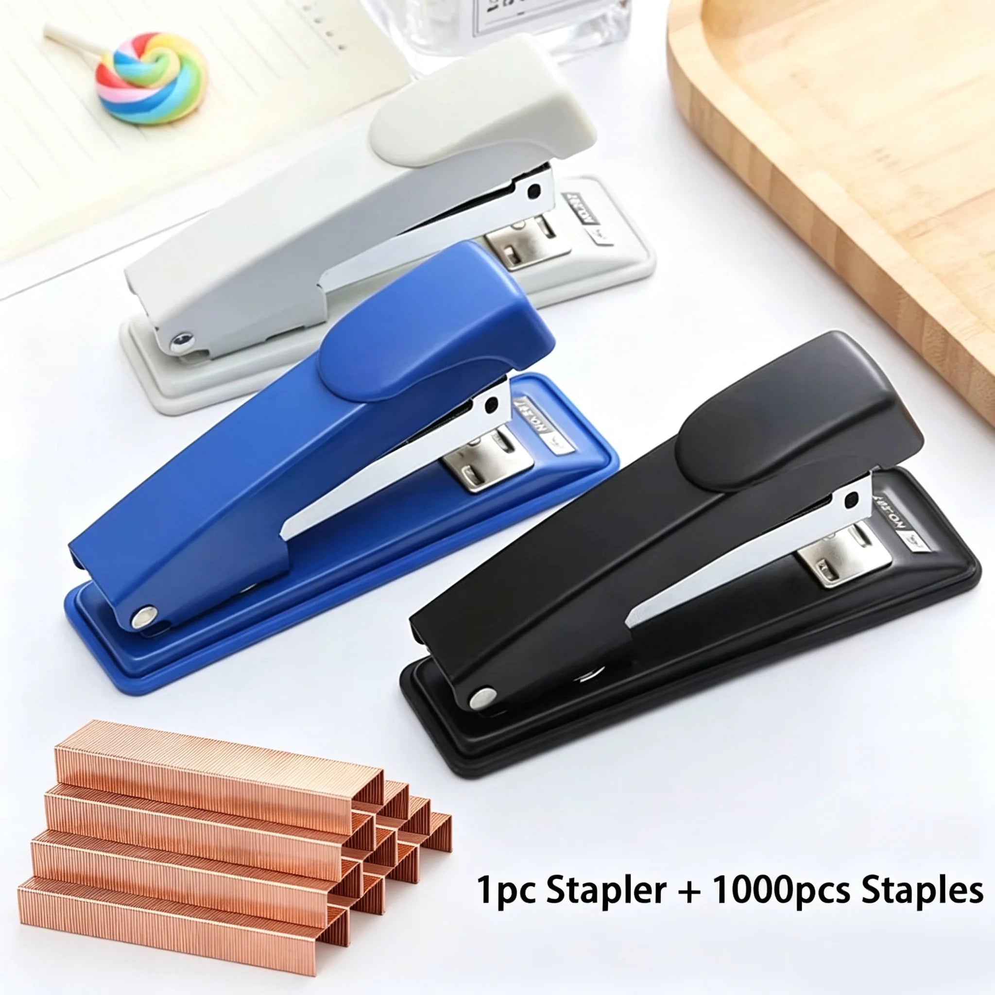 Durable Stapler With 1000 Nails Capable Of Binding 20~25 Sheets Of Paper Professional Office And Study Stationery Supplies Qme