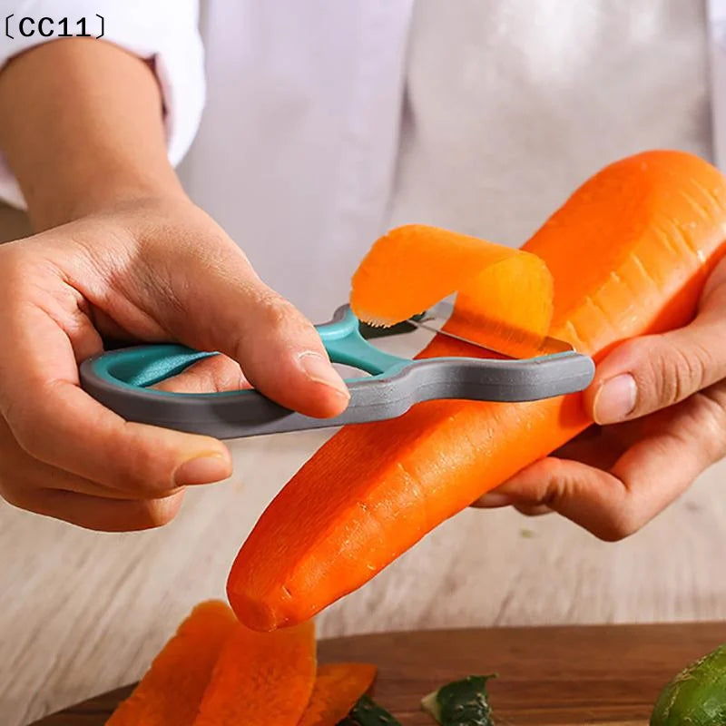 Stainless Steel Multi-function Potato Peeler Fruit Vegetable Chopper Qme