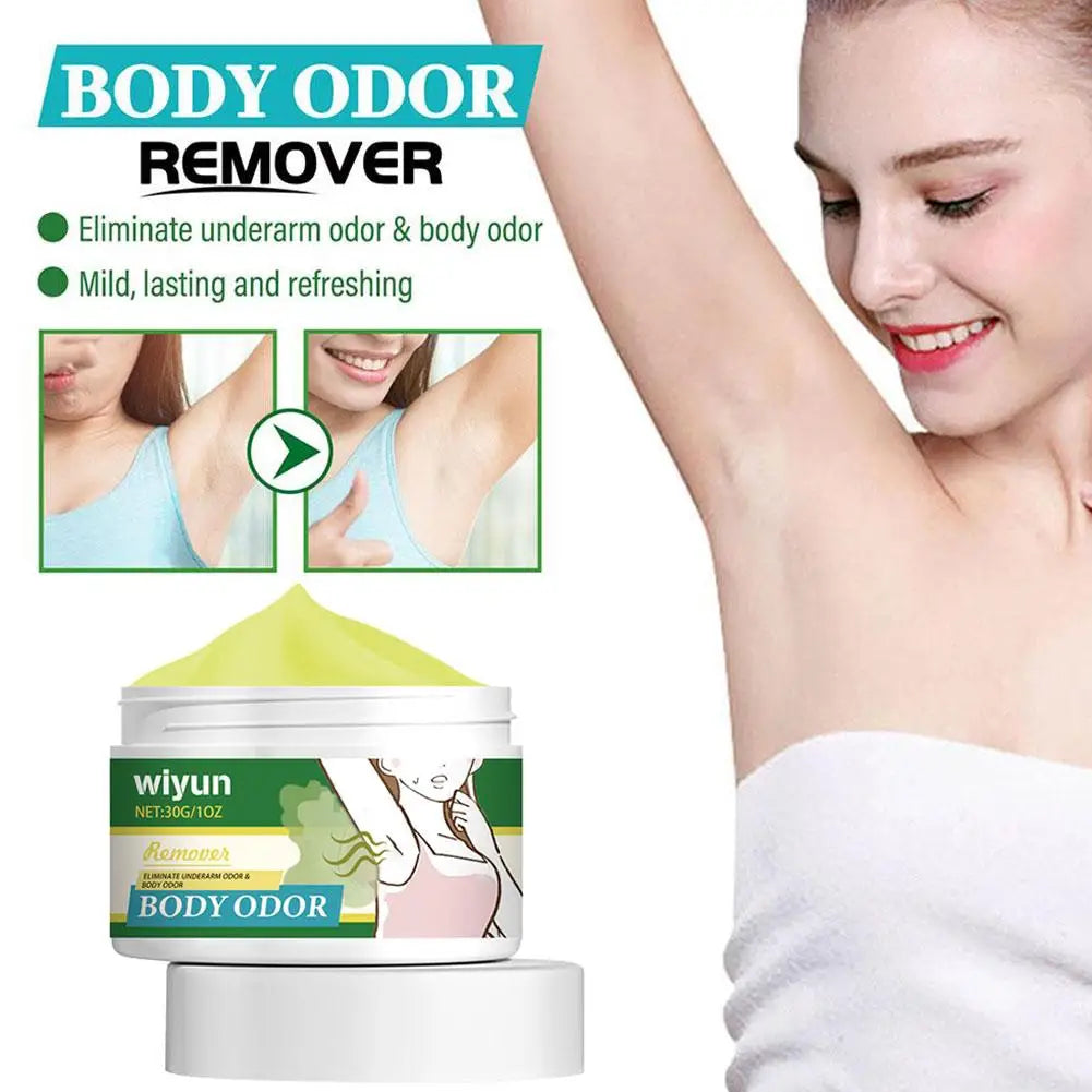 Body Odor Remover Cream Effectively Remove Sweat Refreshing Deodorant Qme