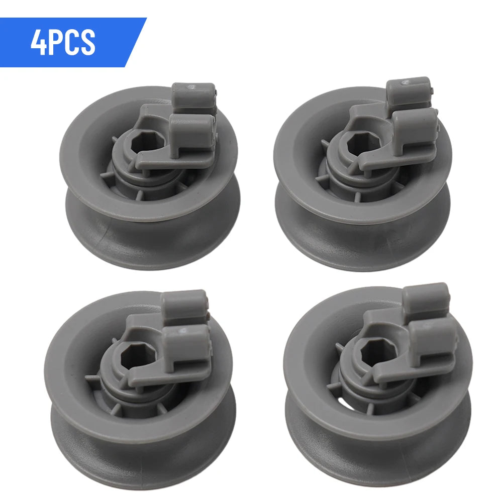 4Pcs Basket Roll For Dishwasher Top Basket UNIVERSAL For Bosch For Siemens 611666 Home Dishwasher Wheel Roller Accessories Qme Default Title